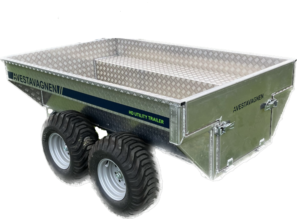 Fullhög baklucka Heavy Duty Utility Trailer